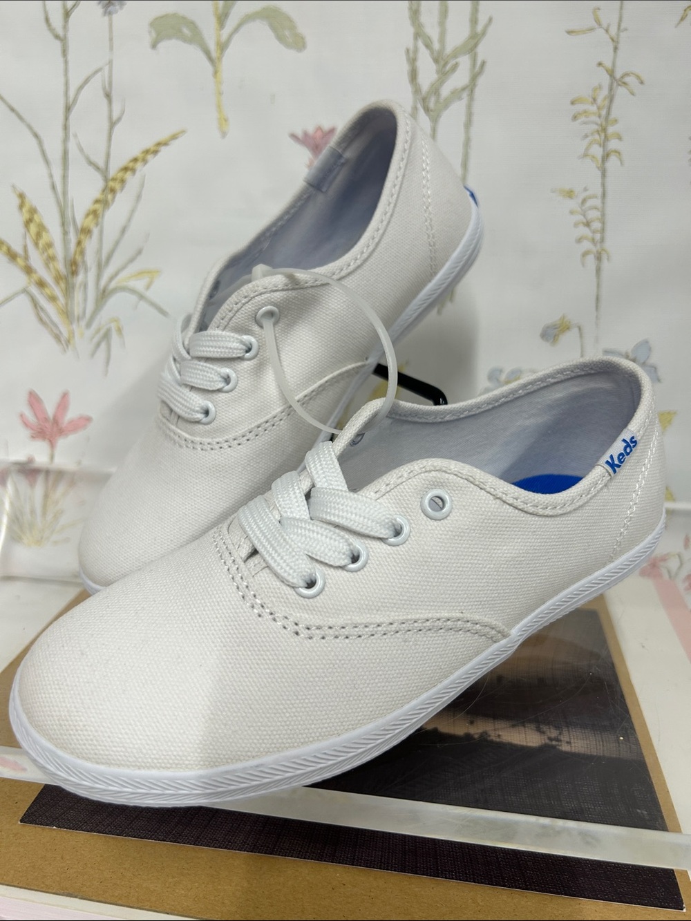 Keds Kids Canvas Sneakers in White
